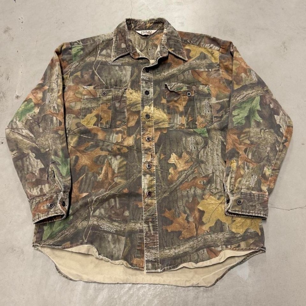 Vintage 90s camo Realtree button up flannel